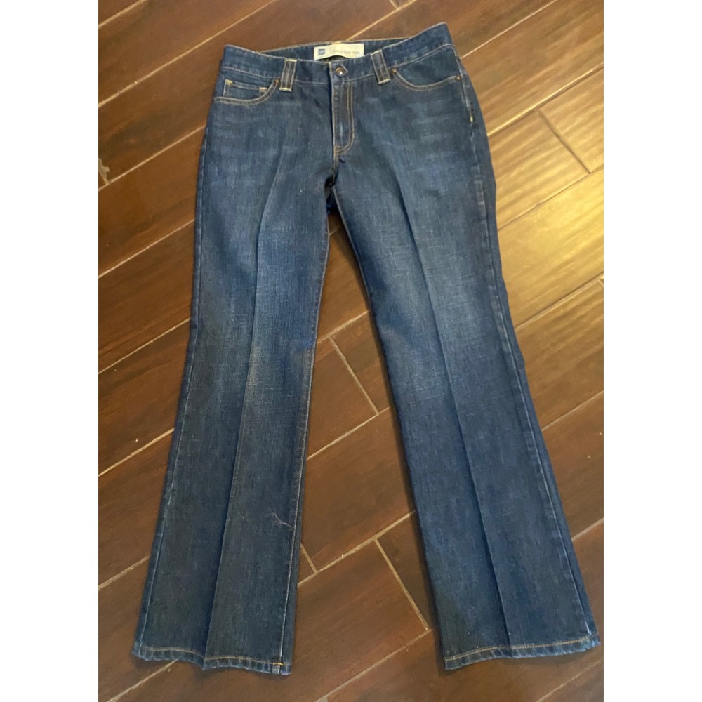 GAP‎ Curvy Low Rise Dark Wash Jeans Women Size 10 Ankle